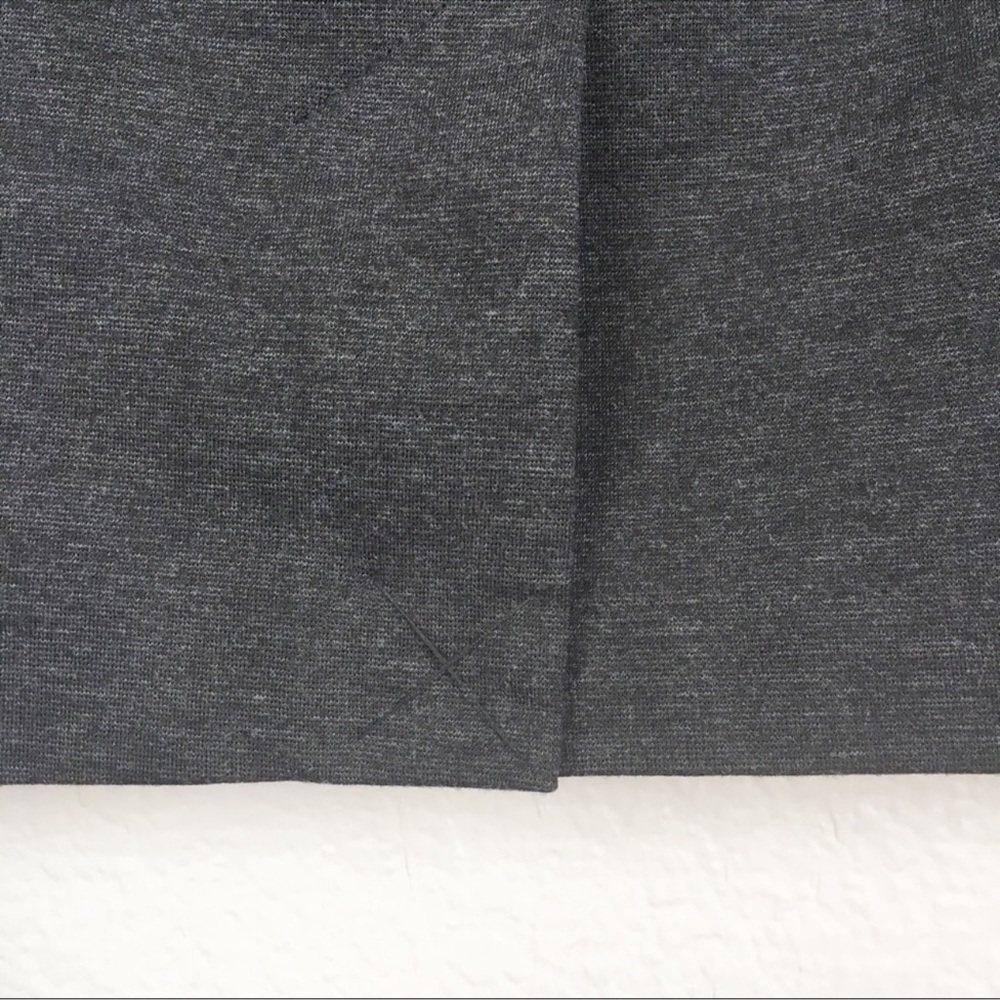 Ellen Tracy Ponte Knit Charcoal Sweater Midi Knee-Length Stretchy Pencil Skirt - Picture 5 of 8